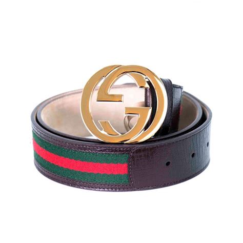 mens red and green gucci belt